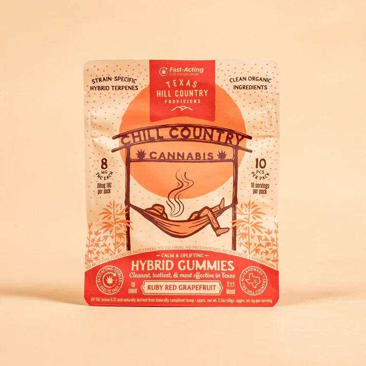 Chill Country's Grapefruit Hybrid Gummies