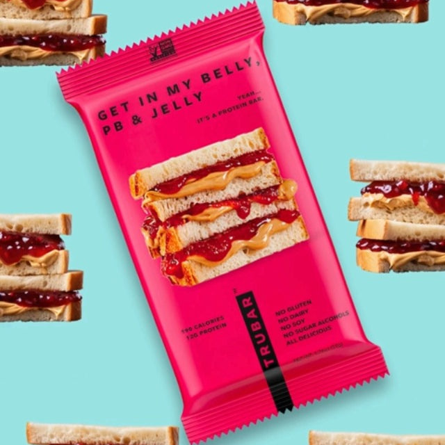 TRUBAR Get in My Belly, PB & Jelly protein bar - 12 g of protein