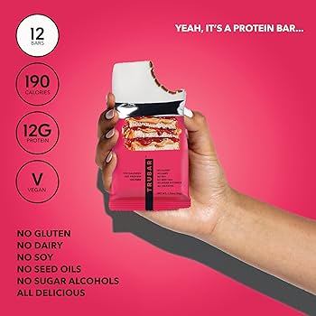 TRUBAR Get in My Belly, PB & Jelly protein bar - 12 g of protein