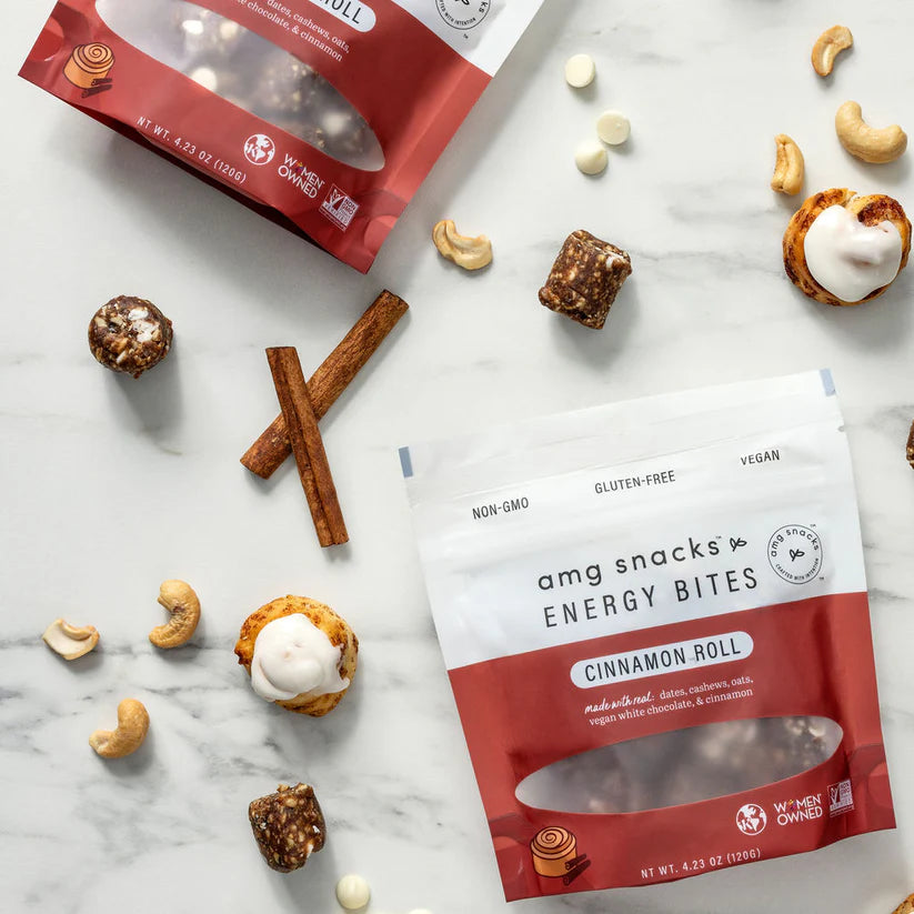 AMG snacks Energy Bites Cinnamon Roll
