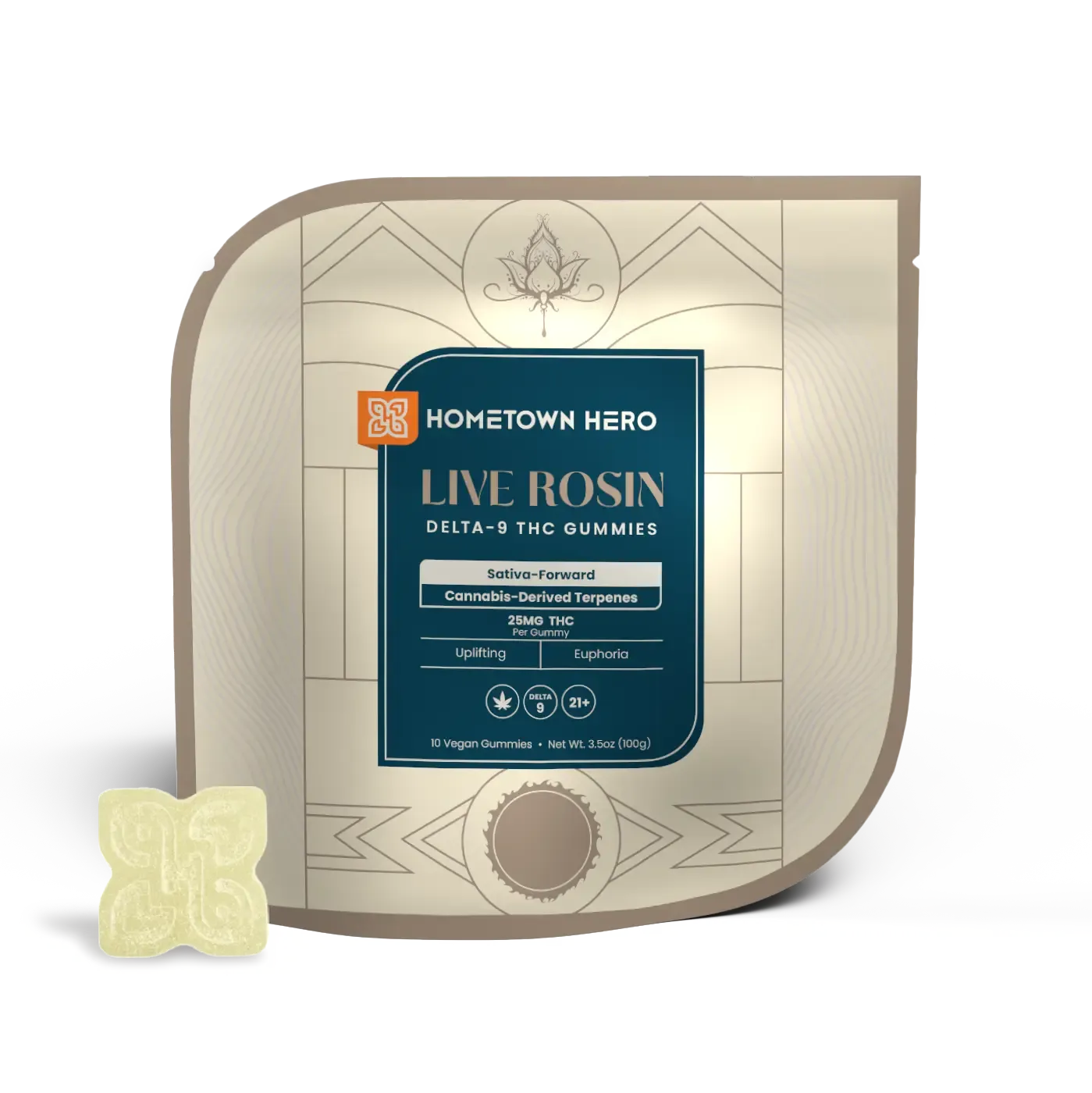 Hometown Hero Delta-9 Live Rosin Absolute Sativa Gummies
