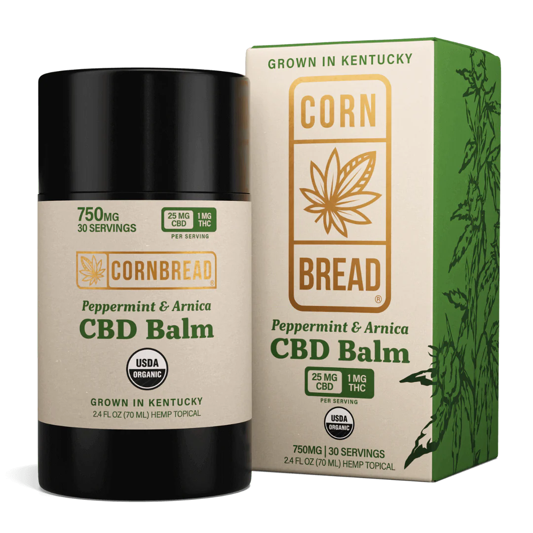 CORNBREAD CBD Balm 750mg CBD 1mg THC Now Available!