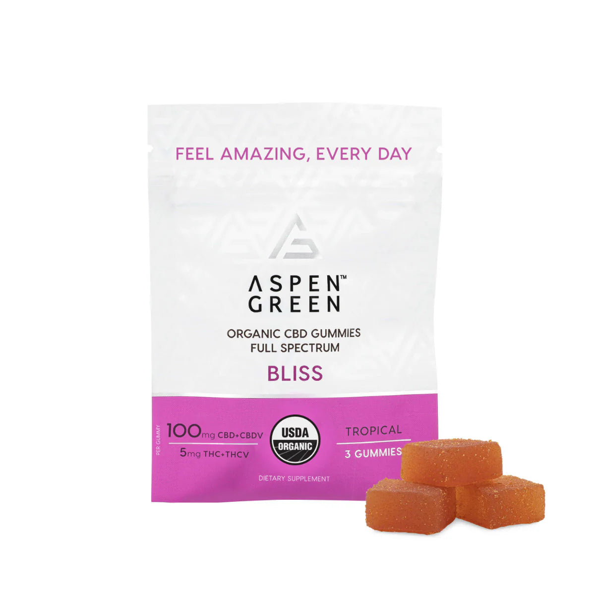 Bliss Organic Full Spectrum CBD Gummies (3ct Gummies)