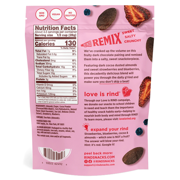 RIND’s Cocoa Berry Remix, Fruit & Nut Snack Mix
