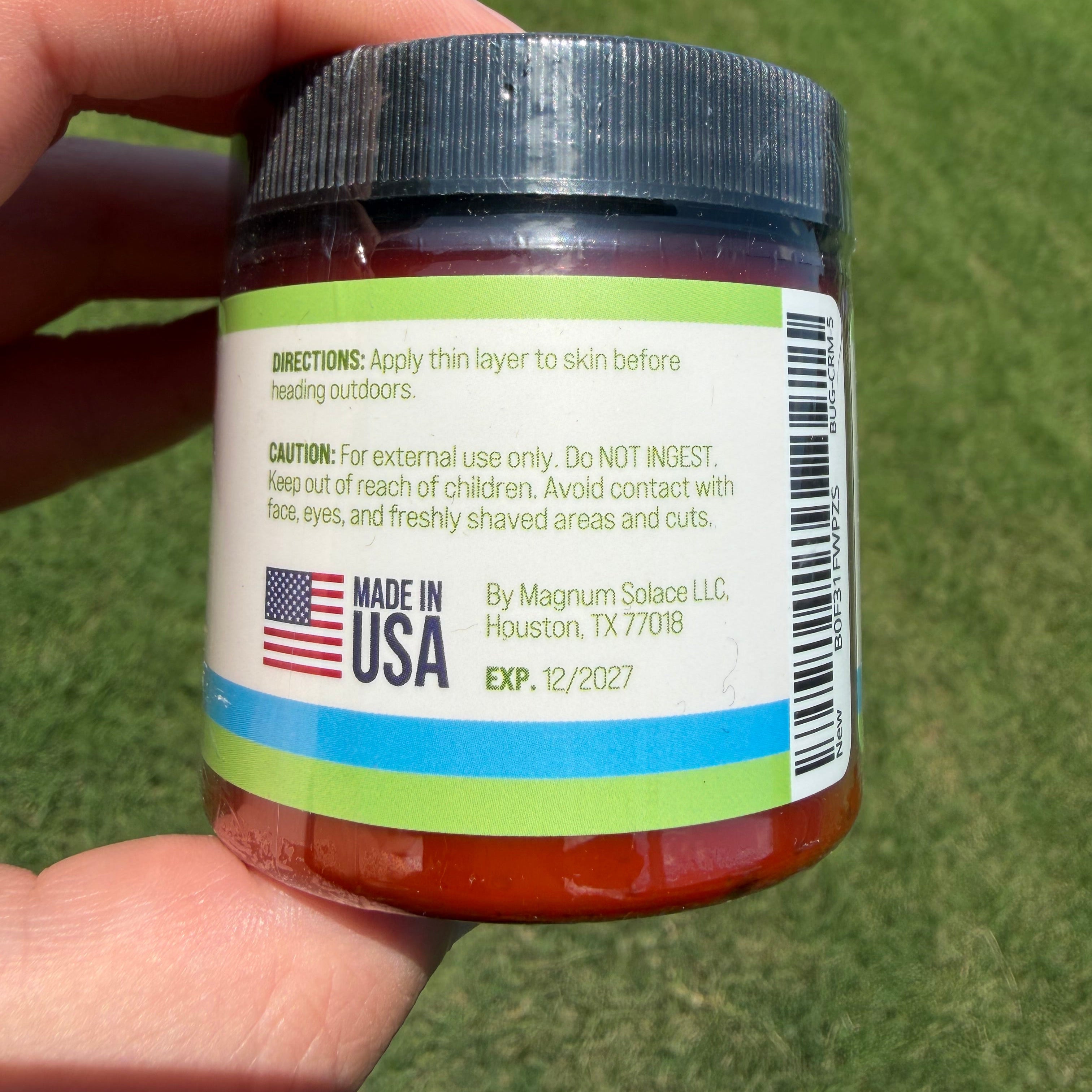 Skeeter Deter Natural Bug Cream 5oz Jar