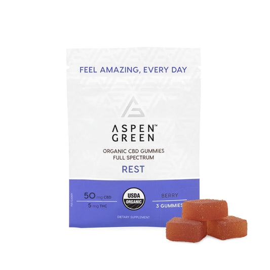 Rest Organic Full Spectrum CBD Gummies (3ct Gummies)