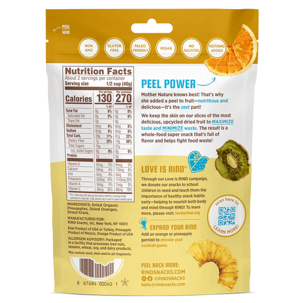 RIND’s Chewy Tropical Fruit Snacks