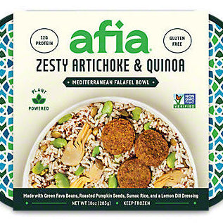 Afia Mediterranean Falafel Bowl - Zesty Artichoke & Quinoa
