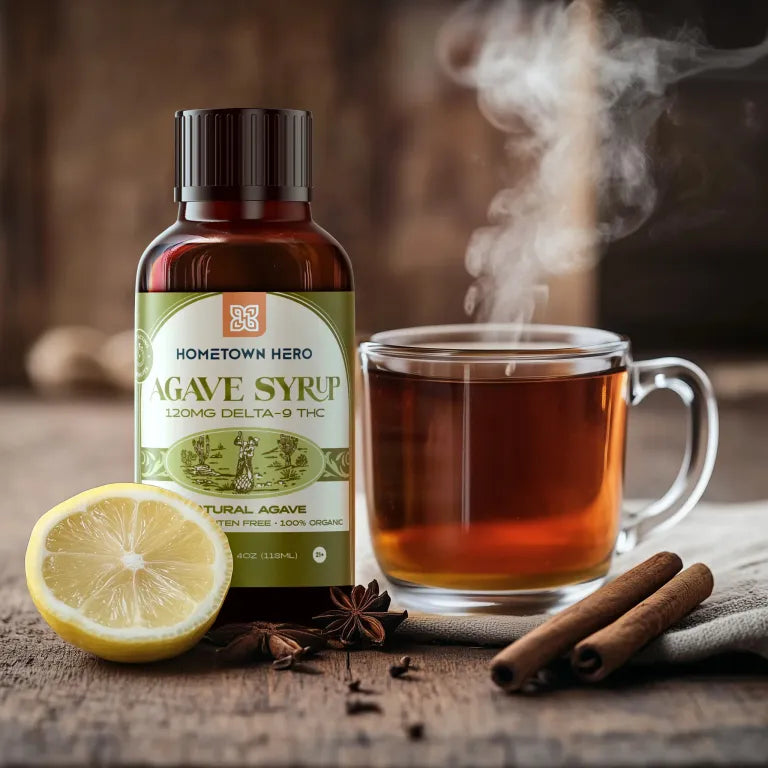 Hometown Hero Delta 9 THC Natural Agave Syrup 120mg/pc
