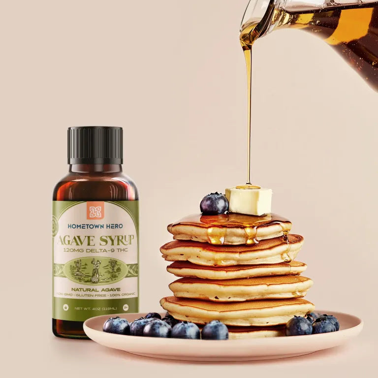 Hometown Hero Delta 9 THC Natural Agave Syrup 120mg/pc