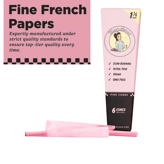 Blazy Suzan Pink Pre Rolled Cones 6 Count
