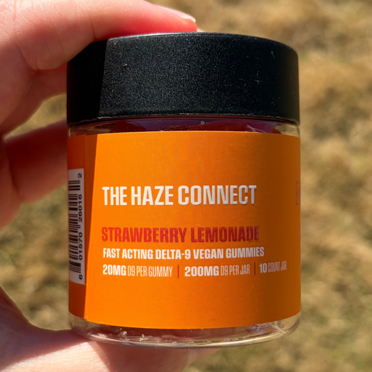 The Haze Connect 20mg Delta-9 Gummies - Strawberry Lemonade 10ct Jar