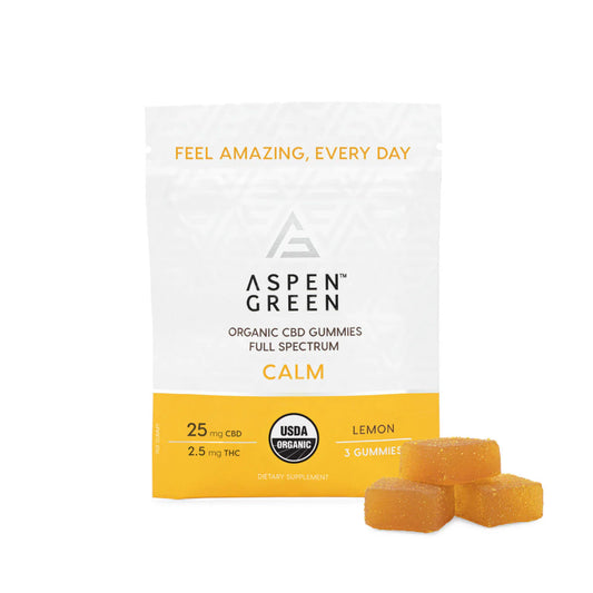 Aspen Green Calm Organic Full Spectrum CBD Gummies (3ct Gummies)