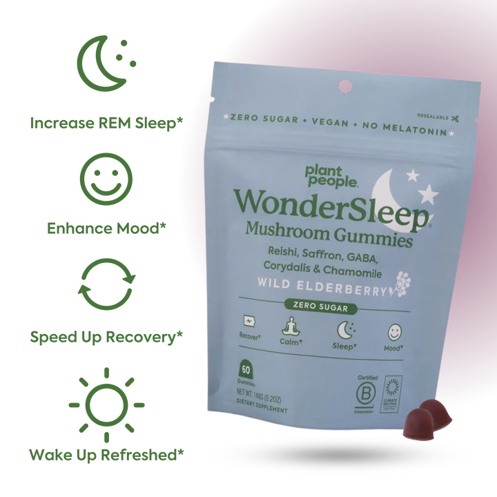 Plant People Wonder Sleep Wellness Mushroom Gummies