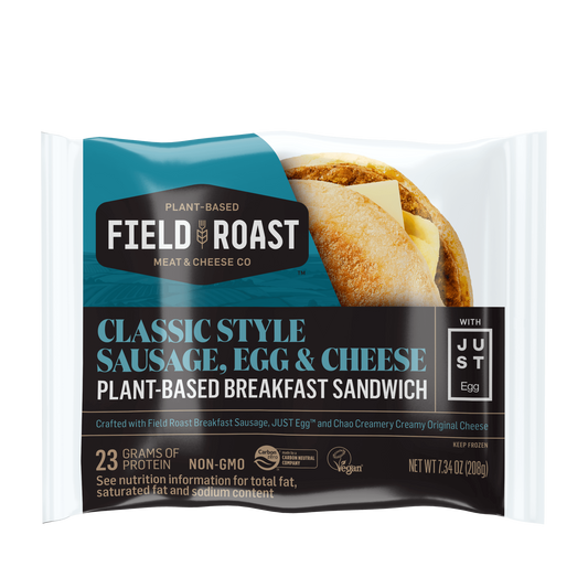 Field & Roast Plant Based Breakfast Sandwich Sausage Egg & Cheese
