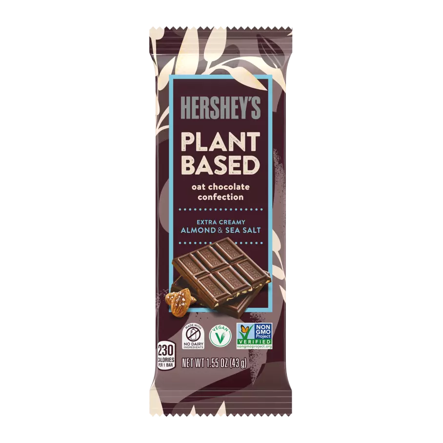 Hershey's Plant Based Oat Almond & Sea Salt Chocolate Bar (43 gm/ 1.55 oz)