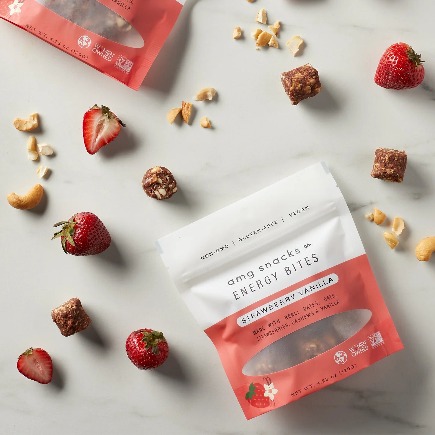 AMG snacks Energy Bites Strawberry Vanilla