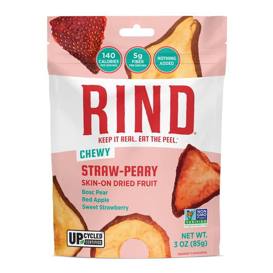 RIND’s Chewy Straw-Peary Blend, Skin-On Dried Fruit