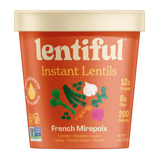 Lentiful French Mirepoix Instant Lentils Cup (57 gm/ 2.01 oz)