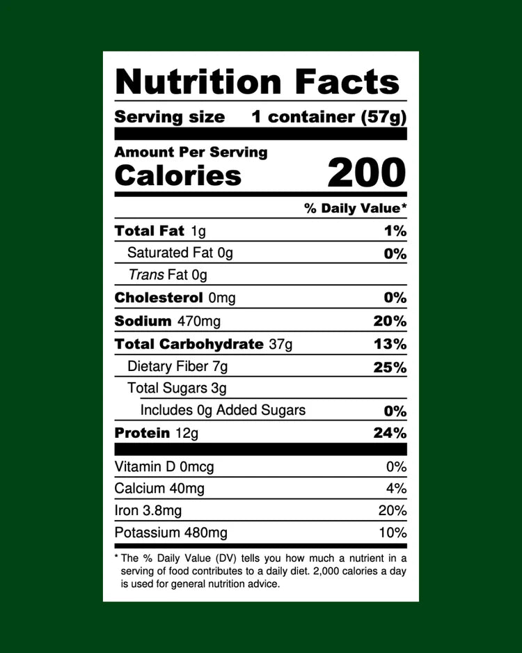 Lentiful Mexican Green Chile Instant Lentils Cup (57 gm/ 2.01 oz)