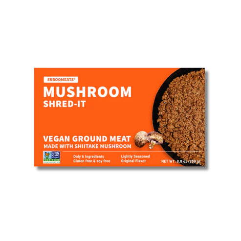Shroomeats® Mushroom Shred-It : Vegan Shiitake Mushroom Ground Meat