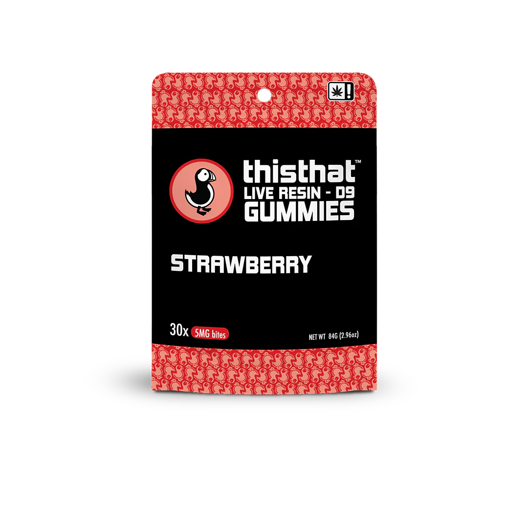 This That CBD's Strawberry Live Resin D9 Gummies - 5mg