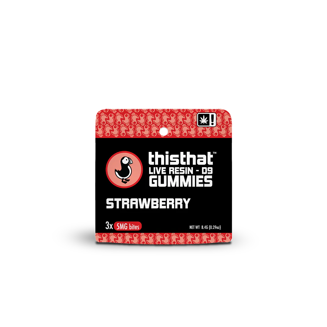 This That CBD's Strawberry Live Resin D9 Gummies - 5mg