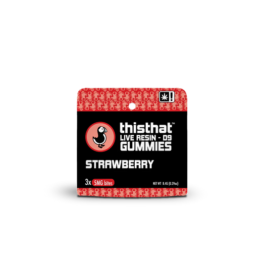 This That CBD's Strawberry Live Resin D9 Gummies - 5mg
