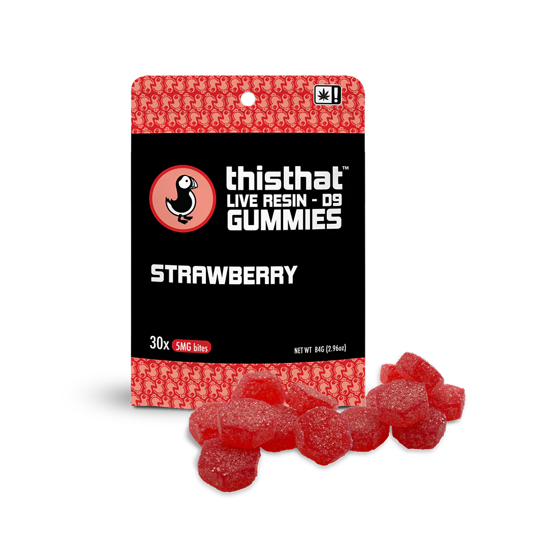 This That CBD's Strawberry Live Resin D9 Gummies - 5mg