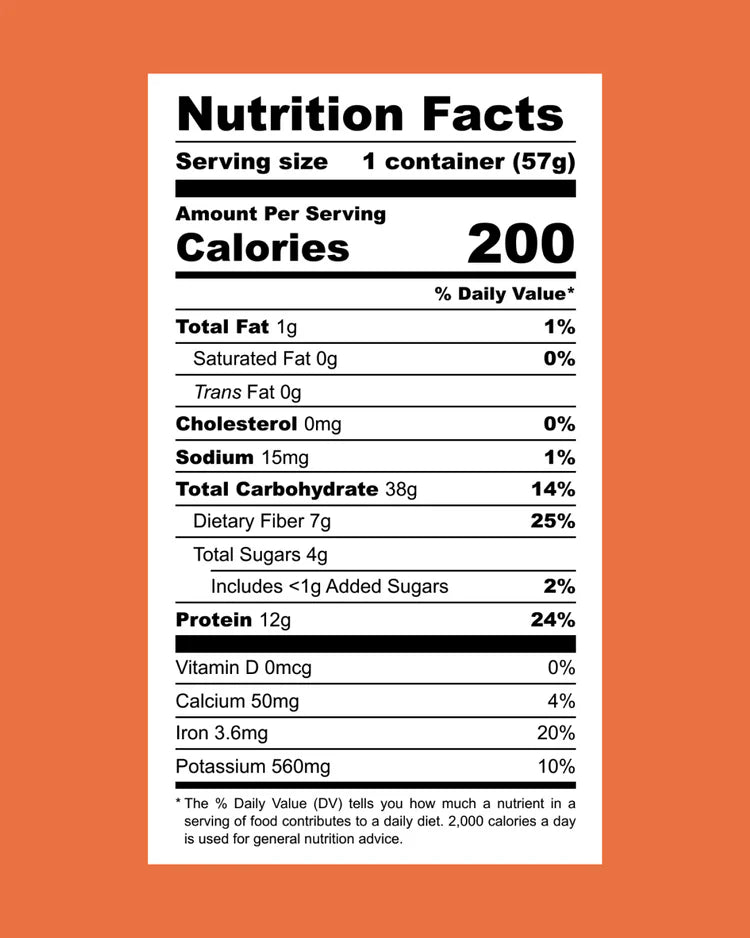 Lentiful Low Sodium Three-Bean Chili Instant Lentils Cup (57 gm/ 2.01 oz)