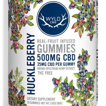 WYLD CBD's CBD Gummies 250mg Huckleberry