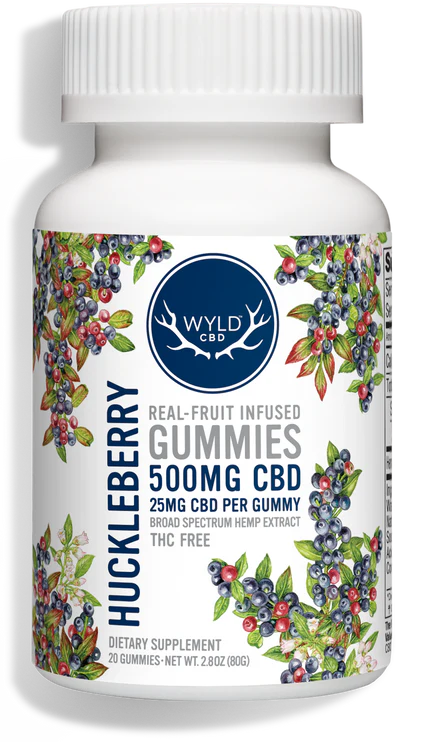 WYLD CBD's CBD Gummies 250mg Huckleberry