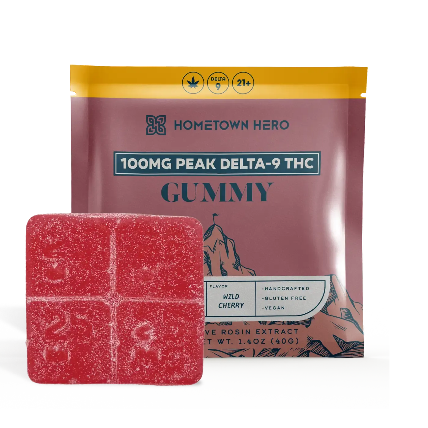 Hometown Hero Peak Rosin Gummies 100mg/pc