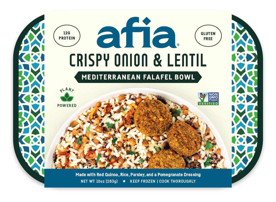 Afia Mediterranean Falafel Bowl - Crispy Onion & Lentil