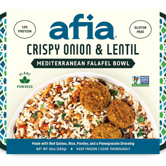 Afia Mediterranean Falafel Bowl - Crispy Onion & Lentil