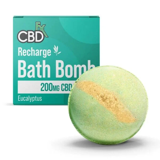 CBDfx eucalyptus bath bomb - 200mg CBD