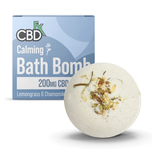 CBDfx lemongrass & chamomile bath bomb - 200mg CBD