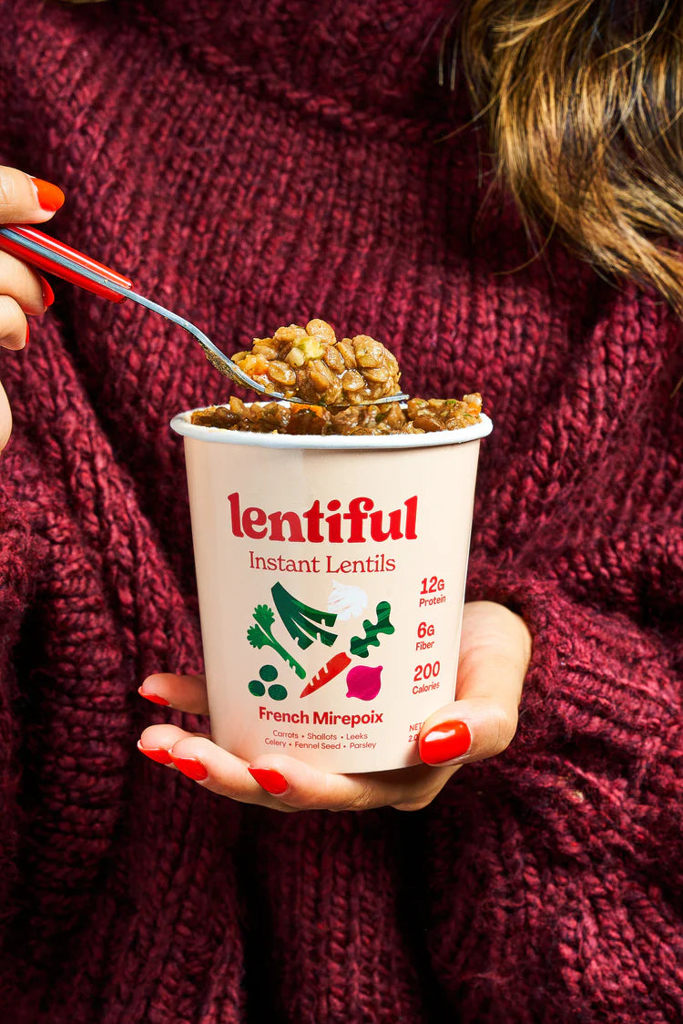 Lentiful French Mirepoix Instant Lentils Cup (57 gm/ 2.01 oz)