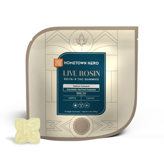Hometown Hero Delta-9 Live Rosin Absolute Sativa Gummies