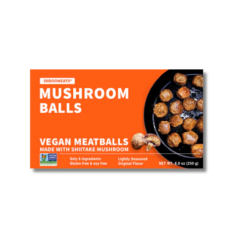 Shroomeats® Mushroom Balls: Vegan Shiitake Mushroom Meatballs